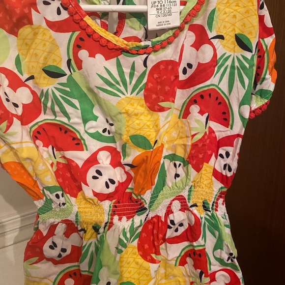 Disney Store Tropical Fruit Mickey Mouse  Dress - Picture 4 of 7